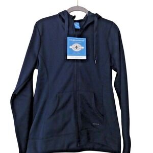 NWT‎ Charles River Apparel Womens  Hoodie Jacket M Front Zip Sweatshirt Navy
